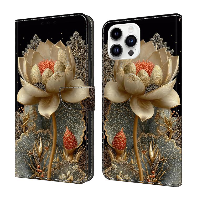 Crystal-Like Painted Vegan Leather Phone Case, For iPhone 15 Pro Max, For iPhone 15 Pro, For iPhone 14 / 13, For iPhone 14 Pro