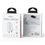 Yesido YC150 12W 2.4A USB Dual Ports Charger Set with 1m USB to Type-C Data Cable, YC150