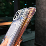 Crystal Shimmer Acrylic Magnetic Phone Case, For iPhone 17 Pro Max, For iPhone 17 Pro