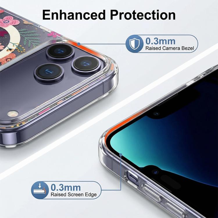 IMD Blue Light Jungle Series Magnetic Phone Case, For iPhone 13 Pro Max, For iPhone 13 Pro