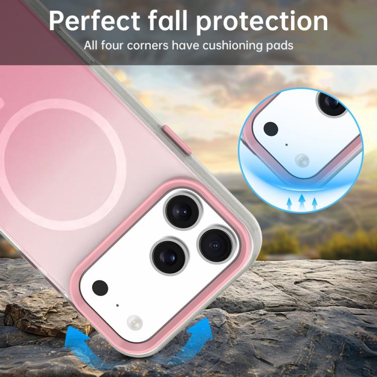 Candy Gradient Series 3 in 1 Hybrid Magnetic Phone Case, For iPhone 17 Pro Max, For iPhone 17 Pro, For iPhone 17, For iPhone Air, For iPhone 16 Pro Max, For iPhone 16 Pro, For iPhone 16 Plus, For iPhone 16