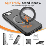 Magnetic 360 Rotating Stand Airbag Shockproof Phone Case, For iPhone 16e / 17e, For iPhone 17 Pro Max, For iPhone 17 Pro, For iPhone 17, For iPhone Air, For iPhone 16 Pro Max, For iPhone 16