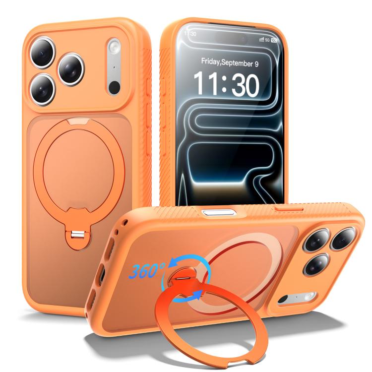 Magnetic 360 Rotating Stand Airbag Shockproof Phone Case, For iPhone 16e / 17e, For iPhone 17 Pro Max, For iPhone 17 Pro, For iPhone 17, For iPhone Air, For iPhone 16 Pro Max, For iPhone 16