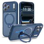 Magnetic 360 Rotating Stand Airbag Shockproof Phone Case, For iPhone 16e / 17e, For iPhone 17 Pro Max, For iPhone 17 Pro, For iPhone 17, For iPhone Air, For iPhone 16 Pro Max, For iPhone 16