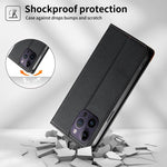 Dierfeng Splicing Strong Magnetic RFID Vegan Leather Phone Case, For iPhone 14 Pro Max, For iPhone SE 2022 / SE 2020 / 8 / 7, For iPhone 13 Pro Max, For iPhone 13 Pro, For iPhone 13 mini, For iPhone 12 / 12 Pro, For iPhone 12 Pro Max, For iPhone 12 mini