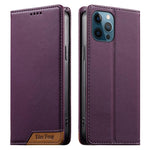 Dierfeng Splicing Strong Magnetic RFID Vegan Leather Phone Case, For iPhone 14 Pro Max, For iPhone SE 2022 / SE 2020 / 8 / 7, For iPhone 13 Pro Max, For iPhone 13 Pro, For iPhone 13 mini, For iPhone 12 / 12 Pro, For iPhone 12 Pro Max, For iPhone 12 mini