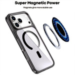 Crystal Colorful Magnetic Phone Case, For iPhone 17 Pro Max, For iPhone 17 Pro