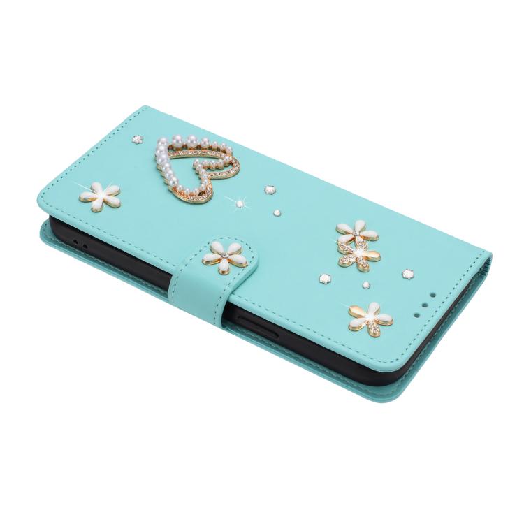 ZS01 Double-Layer Heart Floral Vegan Leather Phone Case with Wrist Strap, For iPhone 15, For iPhone 14 Plus, For iPhone 14 / 13, For iPhone 14 Pro, For iPhone 14 Pro Max, For iPhone 13 Pro Max