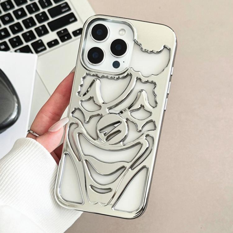 Electroplated Hollow Out Clown Heat Dissipation TPU Phone Case, For iPhone 17 Pro Max, For iPhone 17 Pro, For iPhone 17, For iPhone 16 Pro Max, For iPhone 16 Pro, For iPhone 16