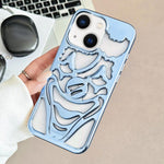 Electroplated Hollow Out Clown Heat Dissipation TPU Phone Case, For iPhone 15 Pro Max, For iPhone 15 Pro, For iPhone 15, For iPhone 14, For iPhone 14 Pro, For iPhone 14 Pro Max