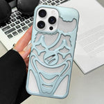 Oil Spraying Hollow Out Clown Heat Dissipation TPU Phone Case, For iPhone 17 Pro Max, For iPhone 17 Pro, For iPhone 17, For iPhone 16 Pro Max, For iPhone 16 Pro, For iPhone 16