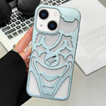 Oil Spraying Hollow Out Clown Heat Dissipation TPU Phone Case, For iPhone 15 Pro Max, For iPhone 15 Pro, For iPhone 15, For iPhone 14, For iPhone 14 Pro, For iPhone 14 Pro Max