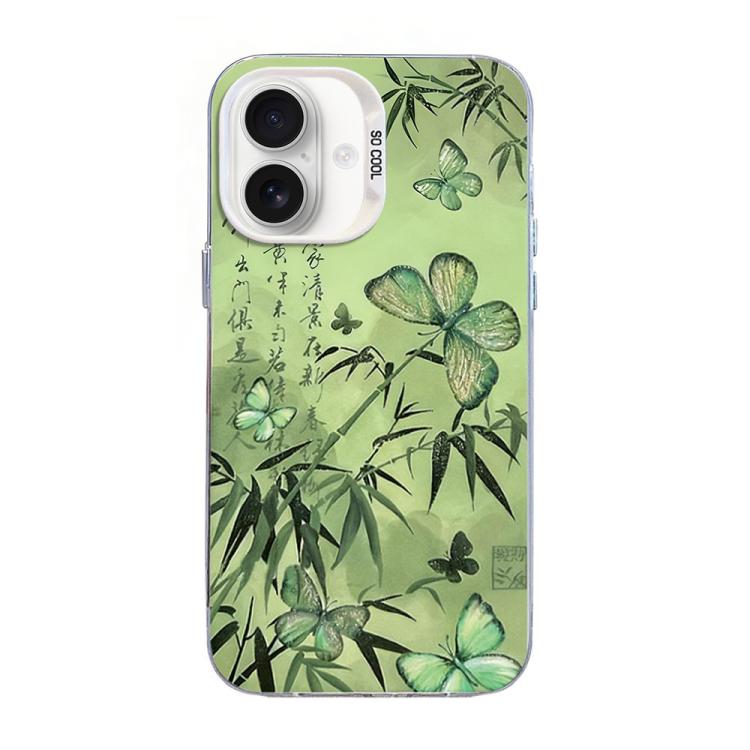 Butterfly Pattern Silver Plating PC Hybrid TPU Phone Case, For iPhone 17e / 16e, For iPhone 17 Pro Max, For iPhone 17 Pro, For iPhone 17, For iPhone Air, For iPhone 16 Pro Max