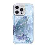 Butterfly Pattern Silver Plating PC Hybrid TPU Phone Case, For iPhone 15, For iPhone 14 Plus, For iPhone 14, For iPhone 14 Pro, For iPhone 14 Pro Max, For iPhone SE 2022 / SE 2020