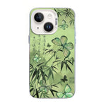 Butterfly Pattern Silver Plating PC Hybrid TPU Phone Case, For iPhone 13 Pro Max, For iPhone 13 Pro, For iPhone 13, For iPhone 13 mini, For iPhone 12 Pro Max, For iPhone 12 Pro
