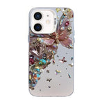Butterfly Pattern Silver Plating PC Hybrid TPU Phone Case, For iPhone 12 mini, For iPhone 11 Pro Max, For iPhone 11, For iPhone 11 Pro, For iPhone XS / X, For iPhone XR