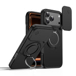 Camera Sliding Shield Magnetic Rotation Holder Phone Case, For iPhone 18 Pro / 17 Pro, For iPhone 18 Pro Max / 17 Pro Max, For iPhone 17, For iPhone Air, For iPhone 16 Pro Max, For iPhone 16 Pro