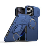 Camera Sliding Shield Magnetic Rotation Holder Phone Case, For iPhone 17 Pro Max, For iPhone 17 Pro, For iPhone 17, For iPhone Air, For iPhone 16 Pro Max, For iPhone 16 Pro