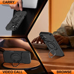 Camera Sliding Shield Magnetic Rotation Holder Phone Case, For iPhone 16 Plus, For iPhone 16, For iPhone 15 Pro Max, For iPhone 15 Pro, For iPhone 15 Plus / 14 Plus, For iPhone 15
