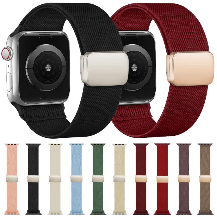 xDfind Nylon Twill Texture Magnetic Buckle Watch Band, For Apple Watch 42 / 44 / 45 / 46 / 49mm, For Apple Watch 38 / 40 / 41 / S11 42mm