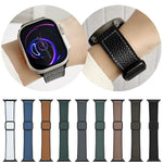 xDfind Litchi Texture Vegan Leather Magnetic Buckle Watch Band, For Apple Watch 42 / 44 / 45 / 46 / 49mm, For Apple Watch 38 / 40 / 41 / S11 42mm
