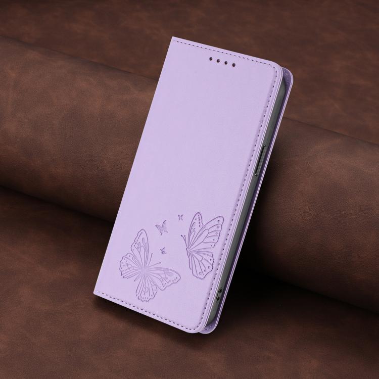 Strong Magnetic Dual Butterfly RFID Vegan Leather Phone Case, For iPhone 16, For iPhone 15 Pro Max, For iPhone 15 Pro, For iPhone 15 Plus
