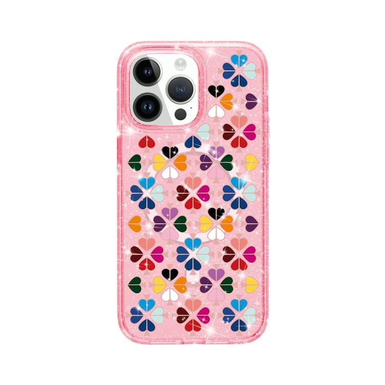 Glittering Crystal Red Heart Pattern Magnetic Phone Case, For iPhone 15, For iPhone 14 Plus, For iPhone 14, For iPhone 14 Pro, For iPhone 14 Pro Max, For iPhone 13 Pro Max, For iPhone 13 Pro, For iPhone 13