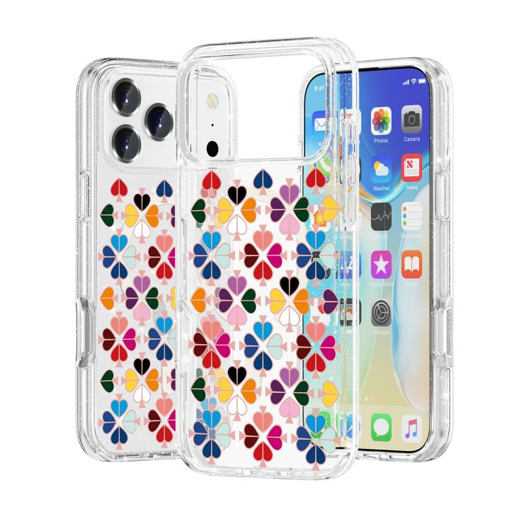 Glittering Crystal Red Heart Pattern Magnetic Phone Case, For iPhone 18 Pro / 17 Pro, For iPhone 18 Pro Max / 17 Pro Max