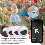 XDcase 4pcs Silicone Waterproof Protective Case with Pin, 4PCS (Black White Blue Green), 4PCS (Red Pink Purple Transparent)