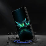 Crystal-Like Painted Vegan Leather Phone Case, For iPhone 11