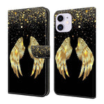 Crystal-Like Painted Vegan Leather Phone Case, For iPhone 11