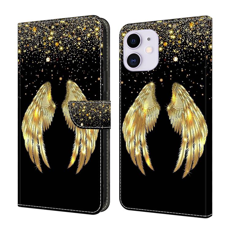 Crystal-Like Painted Vegan Leather Phone Case, For iPhone 11