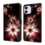 Crystal-Like Painted Vegan Leather Phone Case, For iPhone 11