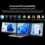 Blackview DCM8 15.3 inch Dual Display Portable Laptop LCD Monitors Screen Extender with Stand, DCM8