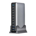 YMX-1000W 1000W 8 x Type-C Ports and 2 x USB 10 Ports Digital Display Multi-functional Charger, AU Plug, EU Plug, UK Plug, US Plug