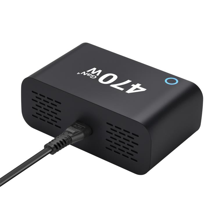 YMX-615-LCD470W 4xType-C and 2xUSB 470W GaN Multi-Function Charger, AU Plug, EU Plug, UK Plug, US Plug