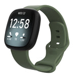 For Fitbit Versa 3 / Sense Silicone Replacement Strap Watchband, Size: S, Size: S