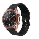 For Samsung Galaxy Watch 3 41mm Three Row Holes Silicone Replacement Strap Watchband, For Samsung Galaxy Watch 3 41mm