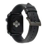 Litchi Texture Genuine Leather Watchband For Apple Watch Series 6 & SE & 5 & 4 44mm / 3 & 2 & 1 42mm, For Apple Watch Series 7 45mm / 6 & SE & 5 & 4 44mm / 3 & 2 & 1 42mm