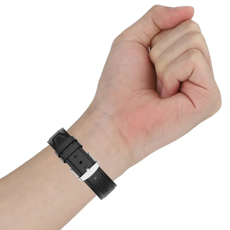 20mm Silicone Leather Replacement Strap Watchband for Samsung Galaxy Watch 3 41mm, For Samsung Galaxy Watch 3 41mm