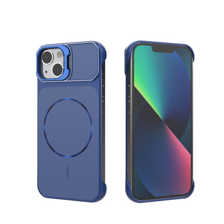 Frameless Half-Wrapped PC Magnetic Phone Case, For iPhone 13