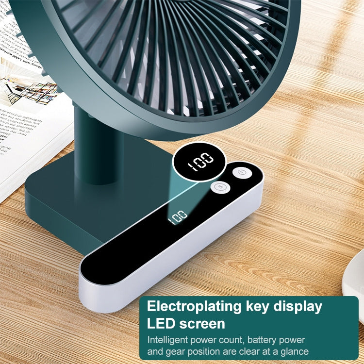 F702 Automatic Shaking Desktop Electric Fan with LED Display