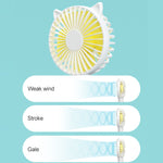 N10 Multi-function Handheld Desktop Holder Electric Fan, with 3 Speed Control