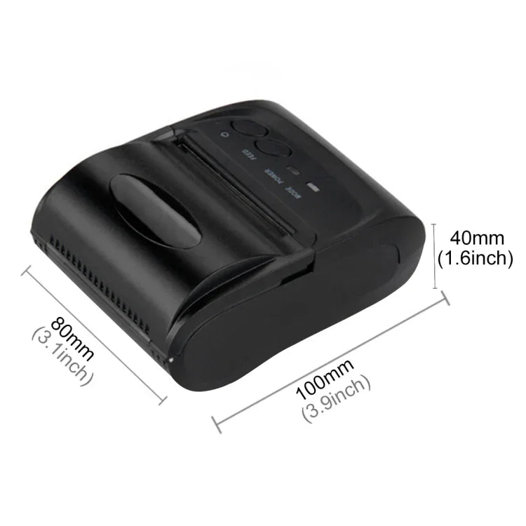 POS-5802 サーマルラインBluetoothレシートプリンター（ブラック）、POS-5802