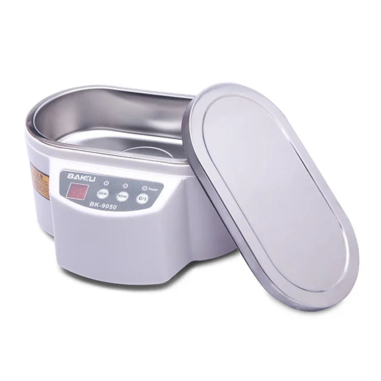 BAKU BK-9050 30W / 50W Adjustable 0.6L LCD Display Ultrasonic Cleaner, AC 220V, BK-9050 30W / 50W 0.6L 220V Green, BK-9050 30W / 50W 0.6L 220V White