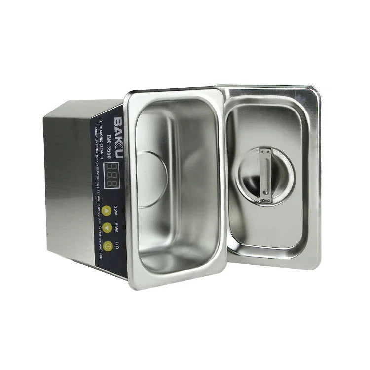 BAKU BK-3550 35W / 50W Adjustable 0.8L LCD Display Ultrasonic Cleaner, AC 110V, US Plug, BK-3550 35W / 50W 0.8L 110V
