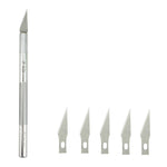 JIAFA JF-621 Metal Carving Knife Professional Mobile Phone Repair Tool with 6 Blades, JF-621