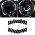 2 PCS Car F Chassis Navigation Panel Carbon Fiber Decorative Sticker for BMW Mini Cooper Countryman Clubman F54 / F55 / F56 / F60, For BMW Mini F55