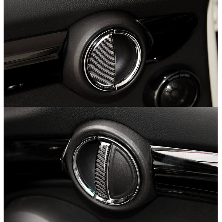 4 PCS Car F Chassis Door Handle Carbon Fiber Decorative Sticker for BMW Mini Cooper Clubman Countryman F55 / F54 / F60, For BMW Mini F60