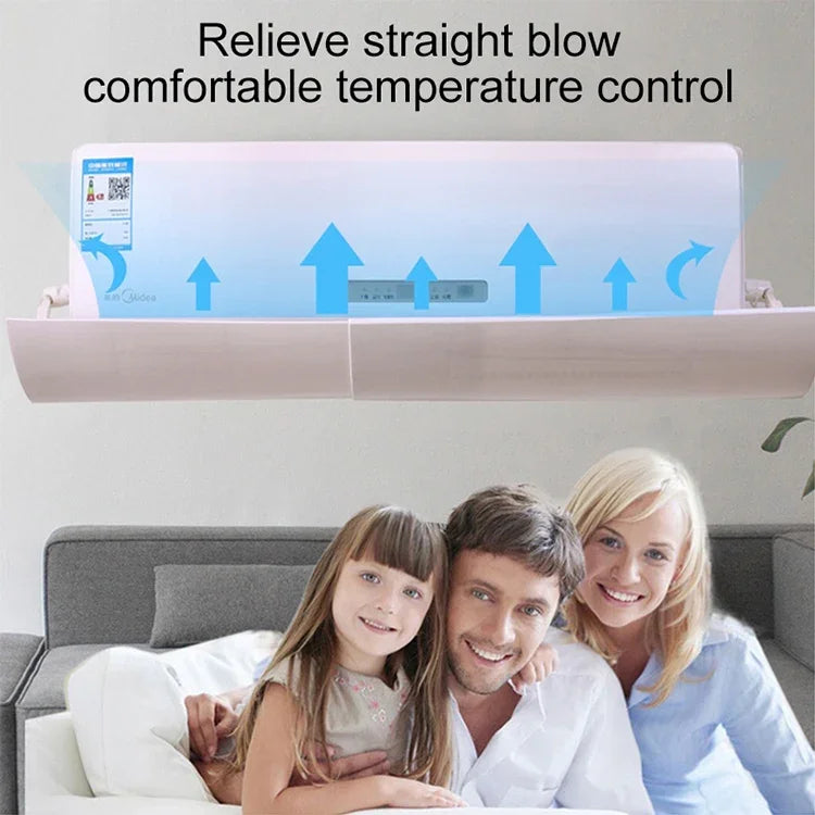 Bedroom Wall-Mounted Baby Universal Anti-Straight Blowing Air Conditioning Windshield Wind Deflector Shroud, Glossy Surface Version, Glossy Surface Version